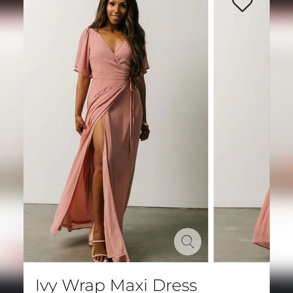 Baltic Born Ivy wrap dress in blush size medium - Picture 3 of 11